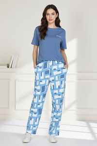 Zivame 2 Mile Fashion Knit Cotton Loungewear Set - Dutch Canal — thumbnail 7